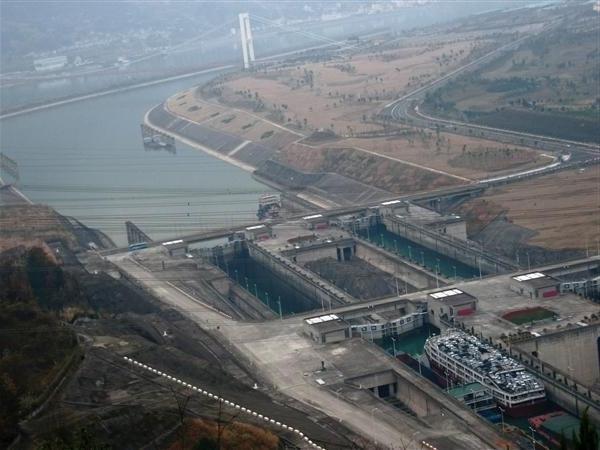 中國 湖北省 宜昌 冬天 三峽大壩